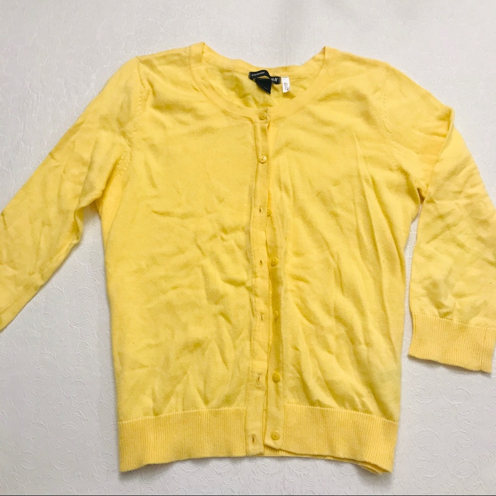 NEW Canari Yellow Cardigan - Picture 5 of 6
